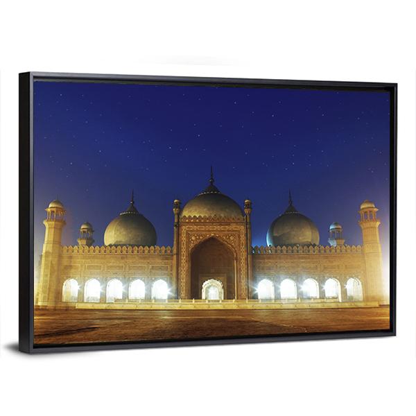 Badshahi Mosque Lahore Canvas Wall Art-5 Horizontal-Gallery Wrap-22" x 12"-Tiaracle