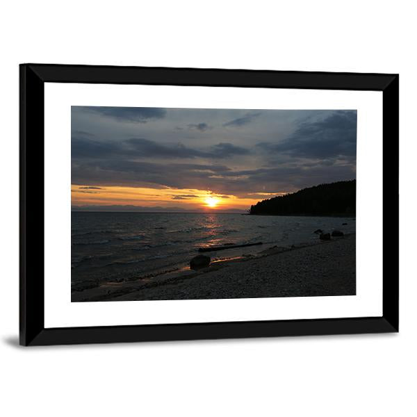Baikal Lake Russia Canvas Wall Art-3 Horizontal-Gallery Wrap-25" x 16"-Tiaracle
