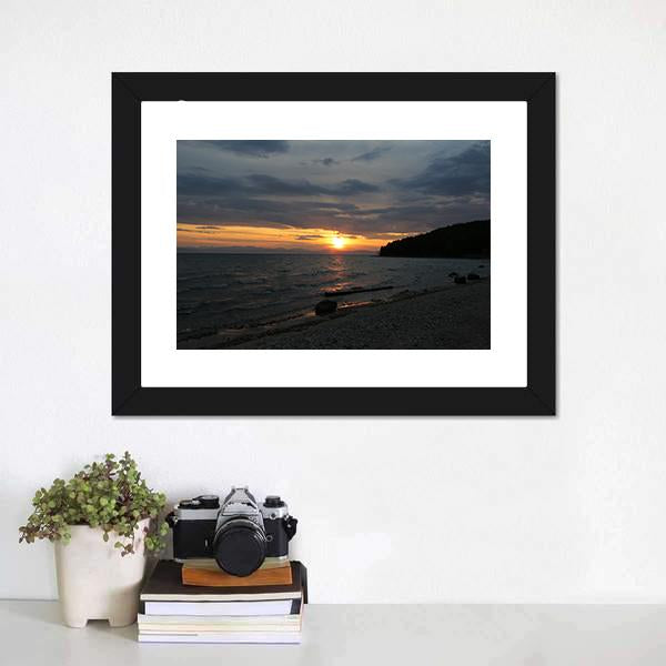 Baikal Lake Russia Canvas Wall Art-1 Piece-Framed Print-20" x 16"-Tiaracle