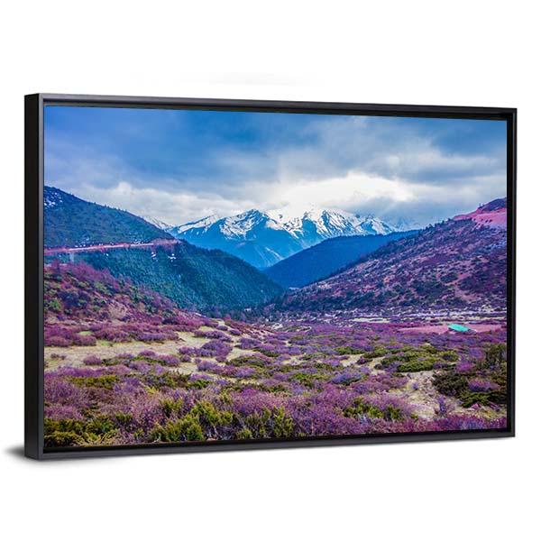 Baima Snow Mountain Canvas Wall Art-3 Horizontal-Gallery Wrap-25" x 16"-Tiaracle