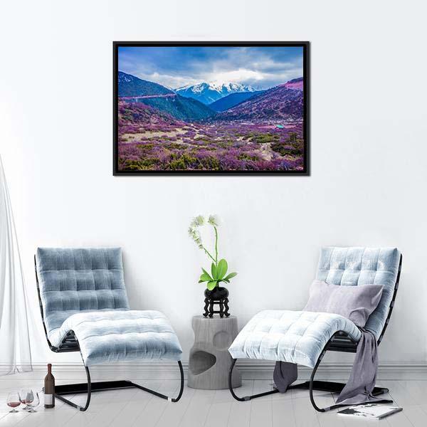 Baima Snow Mountain Canvas Wall Art-3 Horizontal-Gallery Wrap-25" x 16"-Tiaracle