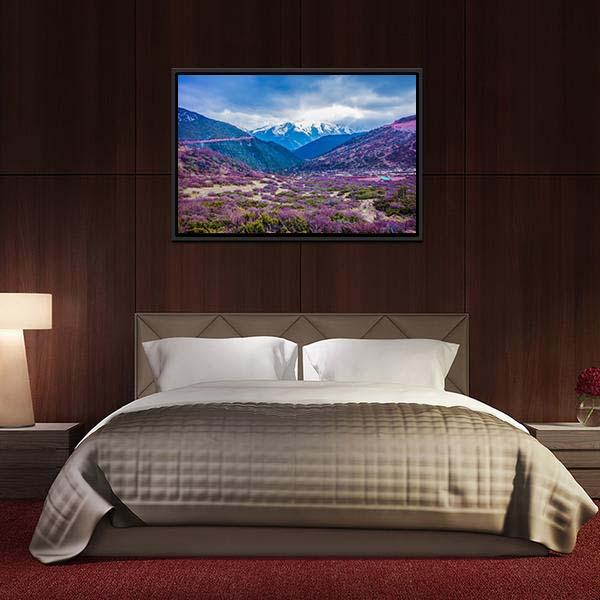 Baima Snow Mountain Canvas Wall Art-3 Horizontal-Gallery Wrap-25" x 16"-Tiaracle