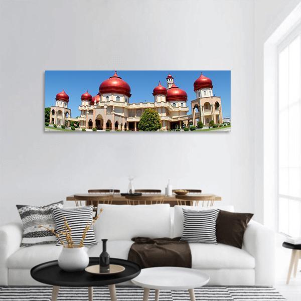 Baitul Makmur Meulaboh Mosque Panoramic Canvas Wall Art-3 Piece-25" x 08"-Tiaracle