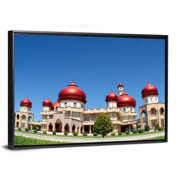 Baitul Makmur Meulaboh Mosque Canvas Wall Art-3 Horizontal-Gallery Wrap-25" x 16"-Tiaracle