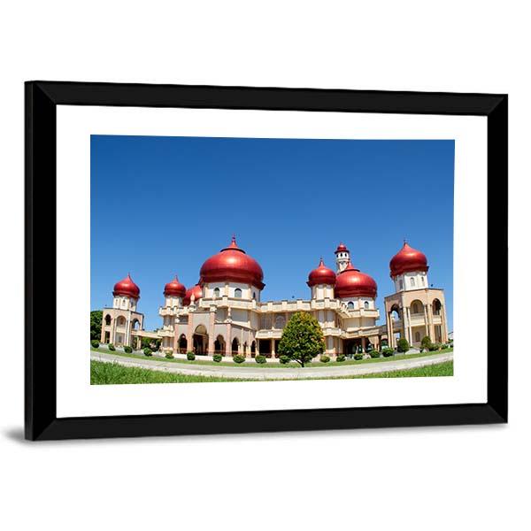 Baitul Makmur Meulaboh Mosque Canvas Wall Art-3 Horizontal-Gallery Wrap-25" x 16"-Tiaracle