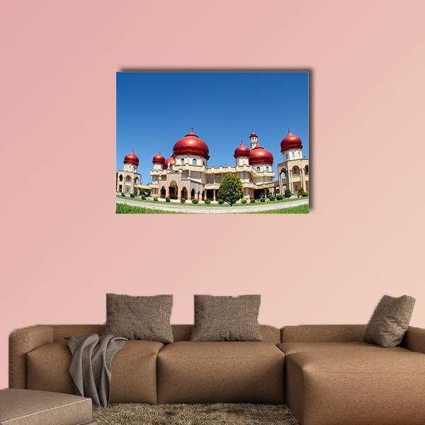Baitul Makmur Meulaboh Mosque Canvas Wall Art-1 Piece-Gallery Wrap-48" x 32"-Tiaracle
