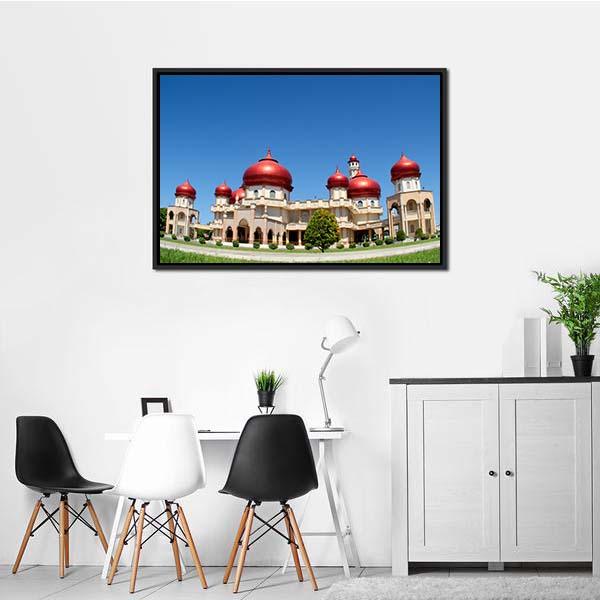 Baitul Makmur Meulaboh Mosque Panoramic Canvas Wall Art-1 Piece-36" x 12"-Tiaracle