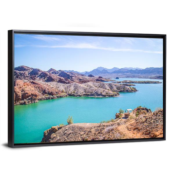 Balanced Rock Cove Canvas Wall Art-1 Piece-Floating Frame-24" x 16"-Tiaracle