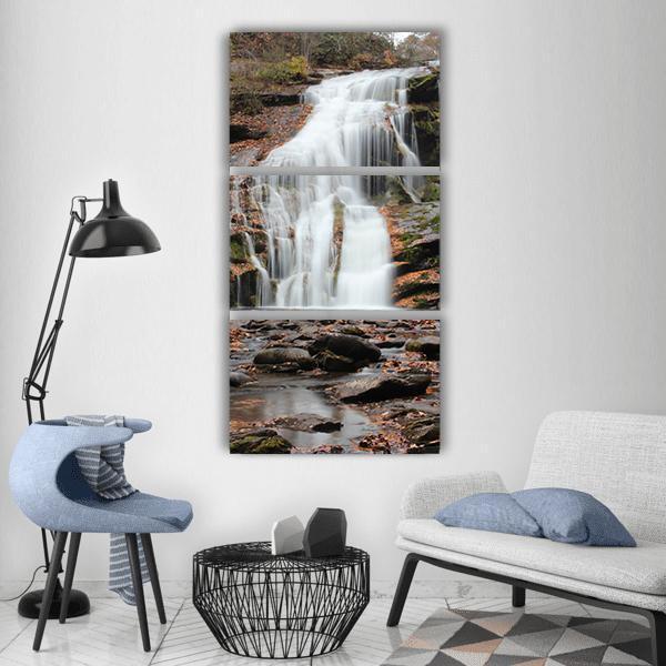 Bald River Falls Tennessee Vertical Canvas Wall Art-1 Vertical-Gallery Wrap-12" x 24"-Tiaracle