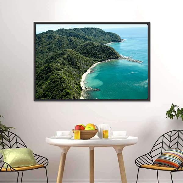 Ballena Bay Costa Rica Canvas Wall Art-3 Horizontal-Gallery Wrap-25" x 16"-Tiaracle