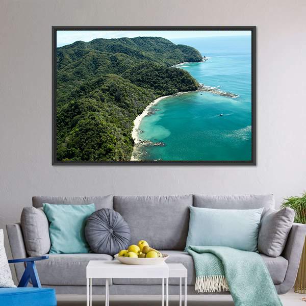 Ballena Bay Costa Rica Canvas Wall Art-3 Horizontal-Gallery Wrap-25" x 16"-Tiaracle