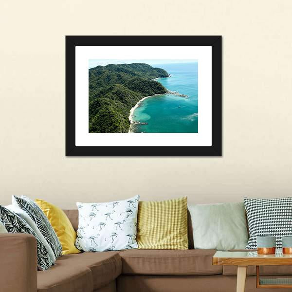 Ballena Bay Costa Rica Canvas Wall Art-3 Horizontal-Gallery Wrap-25" x 16"-Tiaracle