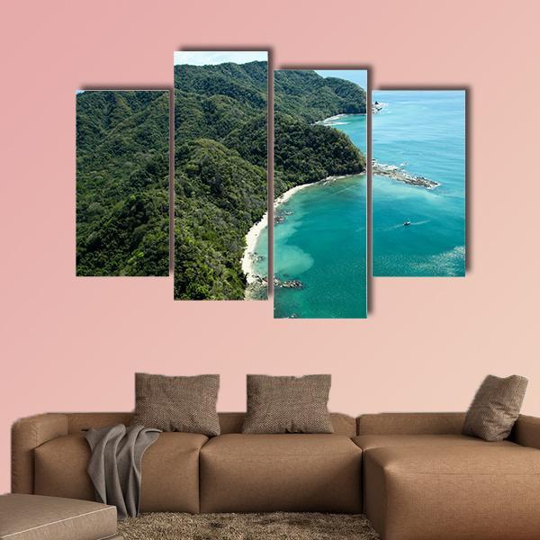 Ballena Bay Costa Rica Canvas Wall Art-4 Pop-Gallery Wrap-50" x 32"-Tiaracle