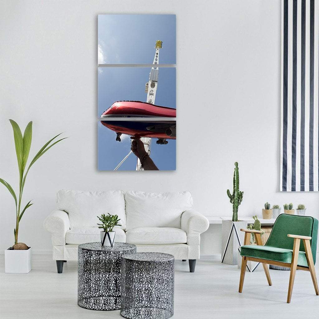 Balloon Aircraft Vertical Canvas Wall Art-3 Vertical-Gallery Wrap-12" x 25"-Tiaracle