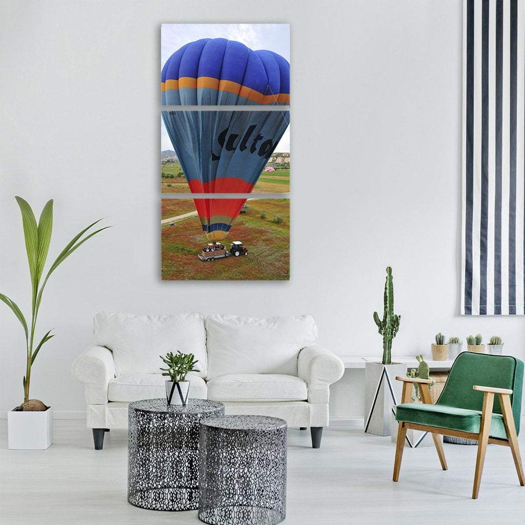 Balloons Sky In Turkey Vertical Canvas Wall Art-3 Vertical-Gallery Wrap-12" x 25"-Tiaracle