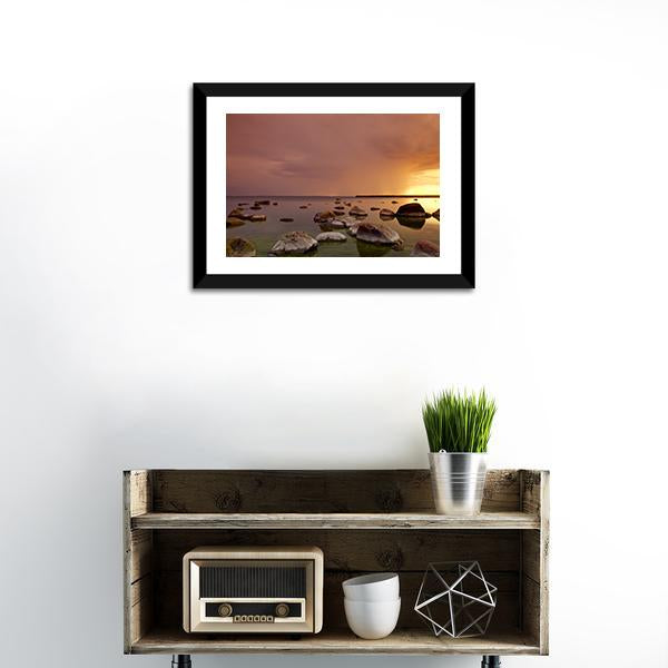 Baltic Sea In Tallinn Canvas Wall Art-3 Horizontal-Gallery Wrap-25" x 16"-Tiaracle