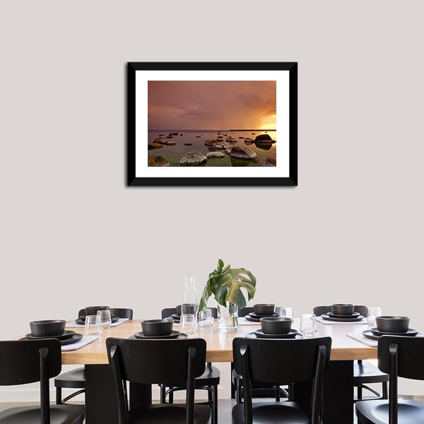 Baltic Sea In Tallinn Canvas Wall Art-5 Horizontal-Gallery Wrap-22" x 12"-Tiaracle