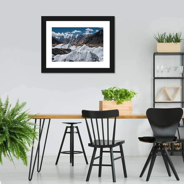Baltoro Glacier Landscape Canvas Wall Art-3 Horizontal-Gallery Wrap-25" x 16"-Tiaracle