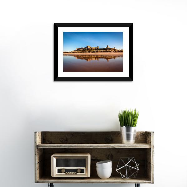 Bamburgh Castle Canvas Wall Art-1 Piece-Framed Print-20" x 16"-Tiaracle