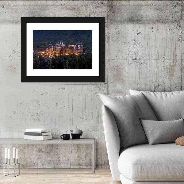 Banff Springs Hotel Canvas Wall Art-3 Horizontal-Gallery Wrap-25" x 16"-Tiaracle