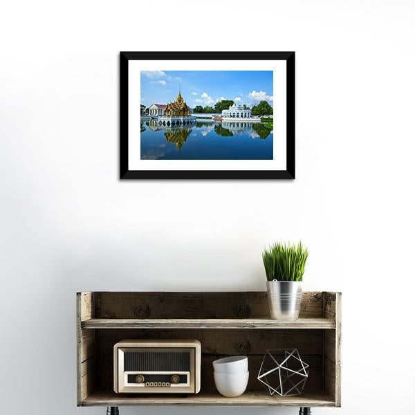 Bang Pa In Palace Thailand Canvas Wall Art-1 Piece-Framed Print-20" x 16"-Tiaracle