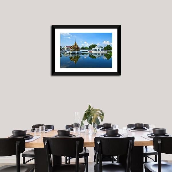 Bang Pa In Palace Thailand Canvas Wall Art-5 Horizontal-Gallery Wrap-22" x 12"-Tiaracle