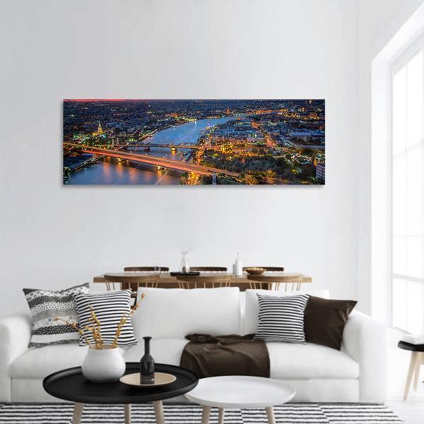 Bangkok Highlight View Panoramic Canvas Wall Art-1 Piece-36" x 12"-Tiaracle