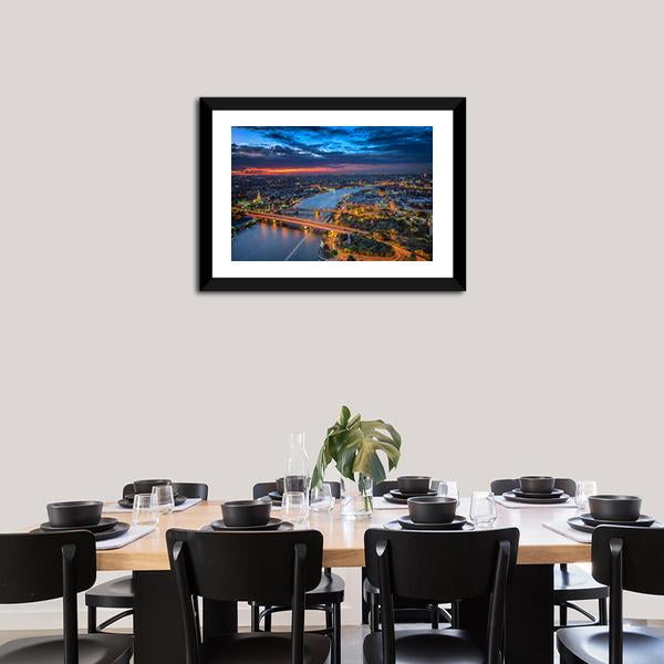 Bangkok Highlight View Panoramic Canvas Wall Art-1 Piece-36" x 12"-Tiaracle