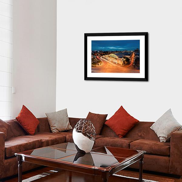 Bangkok Railway Station Canvas Wall Art-5 Horizontal-Gallery Wrap-22" x 12"-Tiaracle