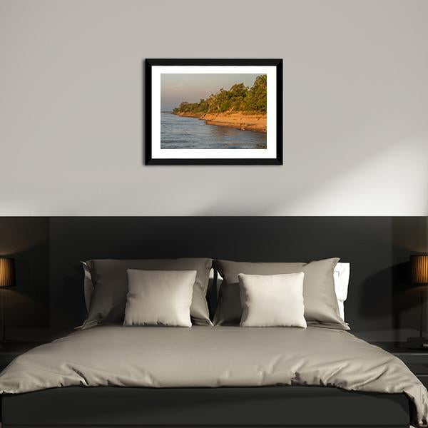Bank Of The Amazon River Canvas Wall Art-3 Horizontal-Gallery Wrap-25" x 16"-Tiaracle