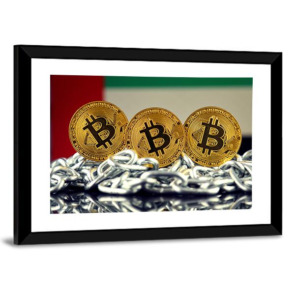 Banned Concept Of Bitcoin Panoramic Canvas Wall Art-1 Piece-36" x 12"-Tiaracle