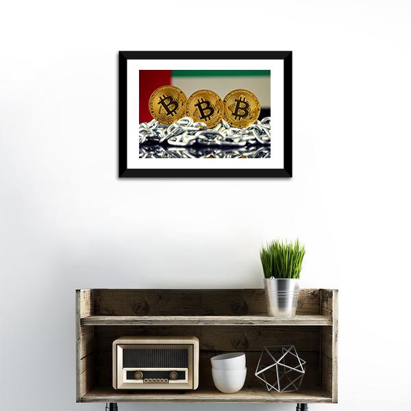 Banned Concept Of Bitcoin Panoramic Canvas Wall Art-1 Piece-36" x 12"-Tiaracle