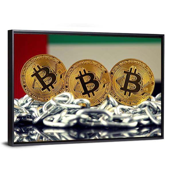 Banned Concept Of Bitcoin Panoramic Canvas Wall Art-1 Piece-36" x 12"-Tiaracle