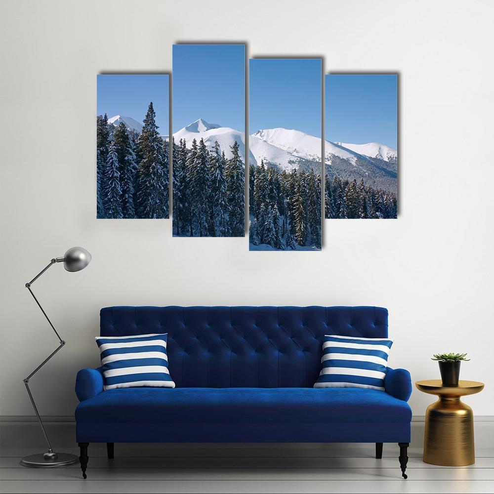 Bansko Ski Resort Bulgaria Canvas Wall Art-4 Pop-Gallery Wrap-50&quot; x 32&quot;-Tiaracle