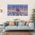 Barcelona At Night Canvas Wall Art-5 Horizontal-Gallery Wrap-22" x 12"-Tiaracle