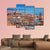 Barcelona City & Port Canvas Wall Art-4 Pop-Gallery Wrap-50" x 32"-Tiaracle