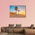 Barceloneta Beach At Sunrise Canvas Wall Art-3 Horizontal-Gallery Wrap-37" x 24"-Tiaracle