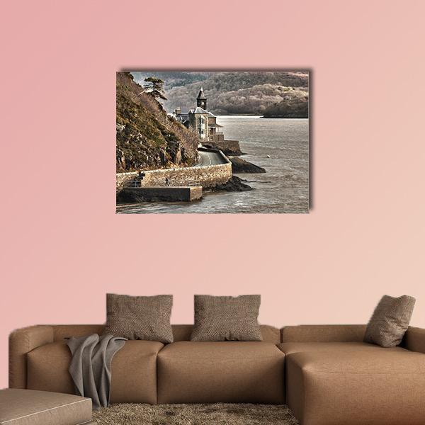 Barmouth Castle UK Canvas Wall Art-1 Piece-Gallery Wrap-48" x 32"-Tiaracle