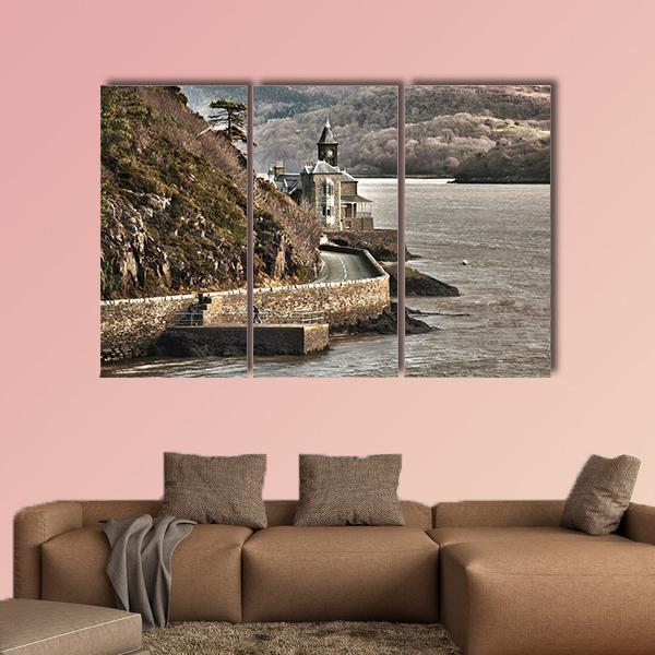 Barmouth Castle UK Canvas Wall Art-3 Horizontal-Gallery Wrap-37" x 24"-Tiaracle