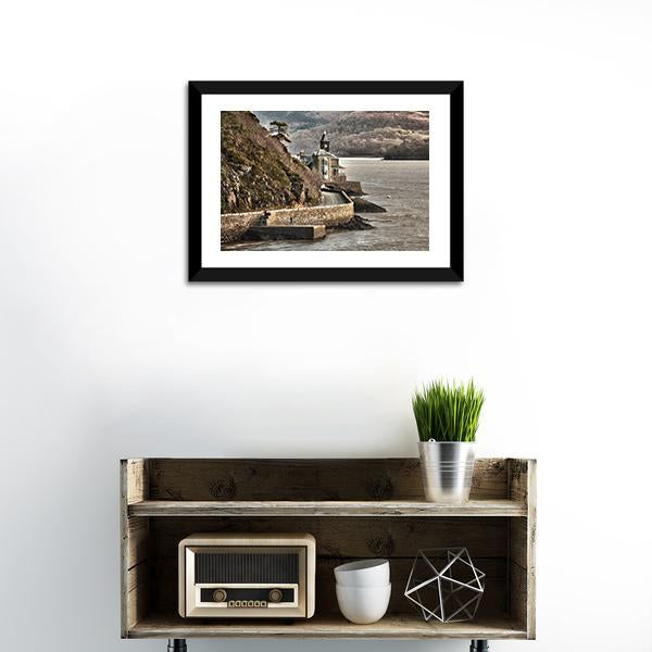 Barmouth Castle UK Canvas Wall Art-1 Piece-Framed Print-20" x 16"-Tiaracle