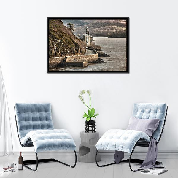 Barmouth Castle UK Canvas Wall Art-3 Horizontal-Gallery Wrap-25" x 16"-Tiaracle