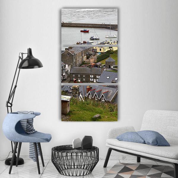 Barmouth Wales Neas Sea UK Vertical Canvas Wall Art-1 Vertical-Gallery Wrap-12" x 24"-Tiaracle