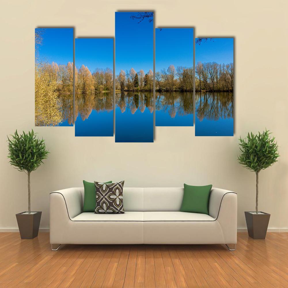 Barnwell Country Park Canvas Wall Art-5 Pop-Gallery Wrap-47" x 32"-Tiaracle