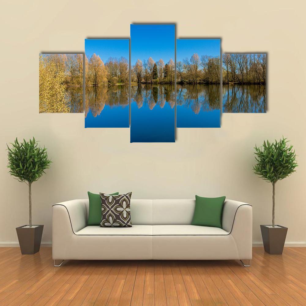 Barnwell Country Park Canvas Wall Art-5 Star-Gallery Wrap-62" x 32"-Tiaracle