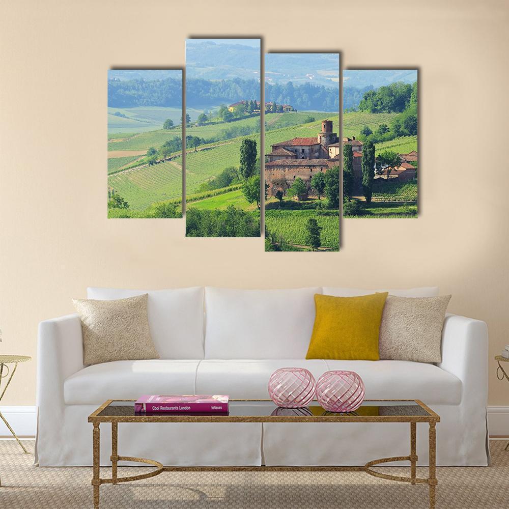 Barolo Castello di La Volta Canvas Wall Art-4 Pop-Gallery Wrap-50" x 32"-Tiaracle