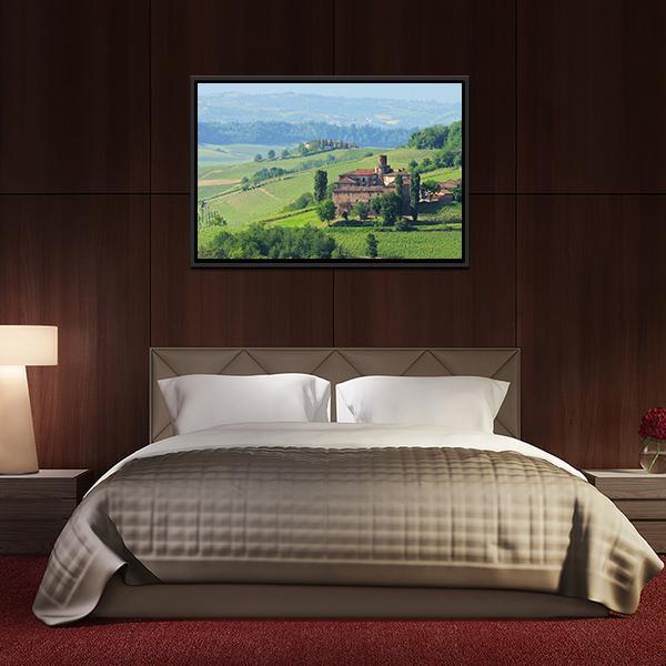 Barolo Castello di La Volta Canvas Wall Art-3 Horizontal-Gallery Wrap-25" x 16"-Tiaracle