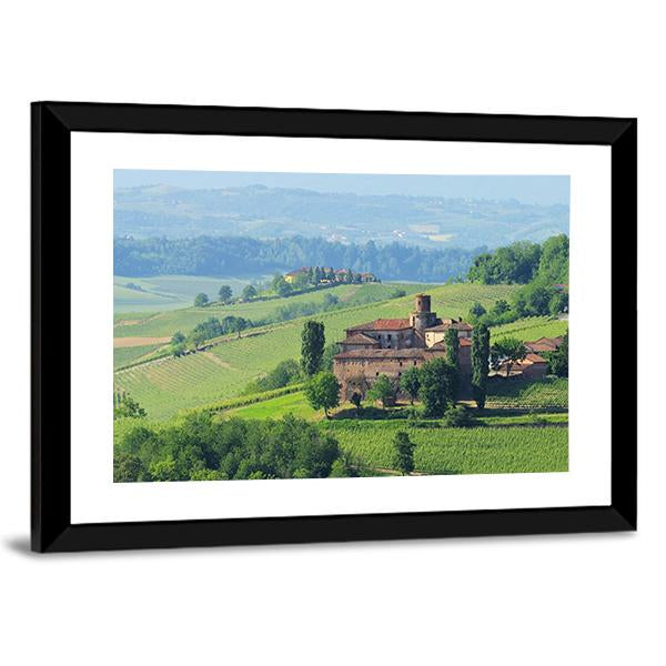 Barolo Castello di La Volta Canvas Wall Art-3 Horizontal-Gallery Wrap-25" x 16"-Tiaracle