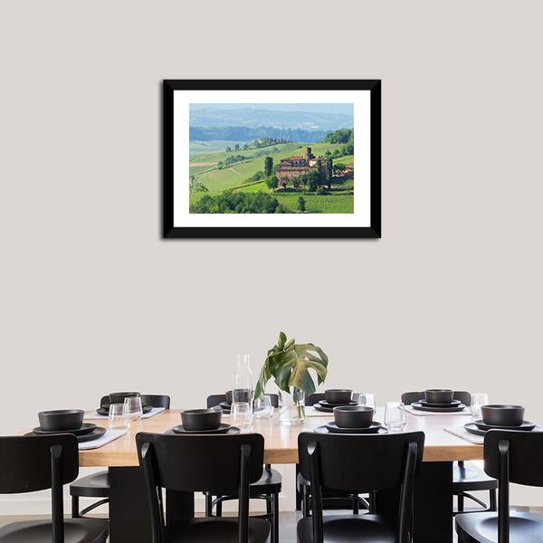 Barolo Castello di La Volta Canvas Wall Art-3 Horizontal-Gallery Wrap-25" x 16"-Tiaracle