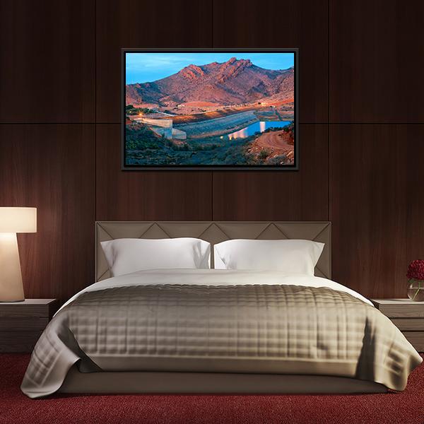 Barrage Youssef Ibn Tachfin Canvas Wall Art-3 Horizontal-Gallery Wrap-25" x 16"-Tiaracle