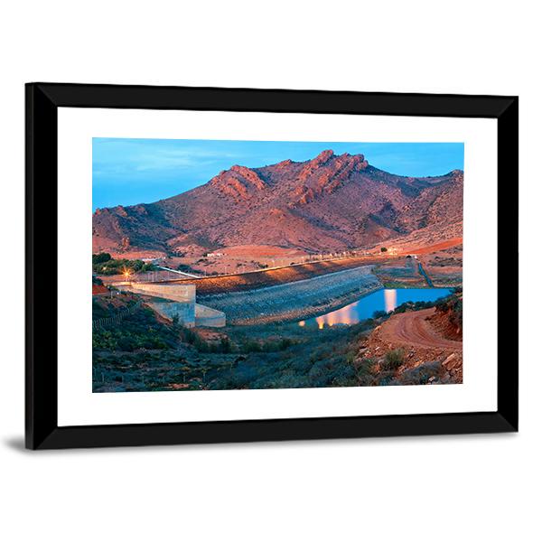 Barrage Youssef Ibn Tachfin Canvas Wall Art-3 Horizontal-Gallery Wrap-25" x 16"-Tiaracle